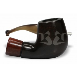 Cachimbo Bertoldi Anel Madeira Preto Permanente Peça Única